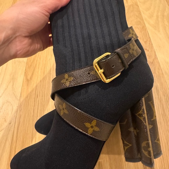 Louis Vuitton Monogrammed Sock Boots - Picture 4 of 7